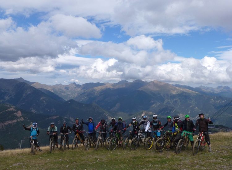 Big Cornish group holiday at Vallnord Bike Park singletrack enduro mountain bike holiday andorra