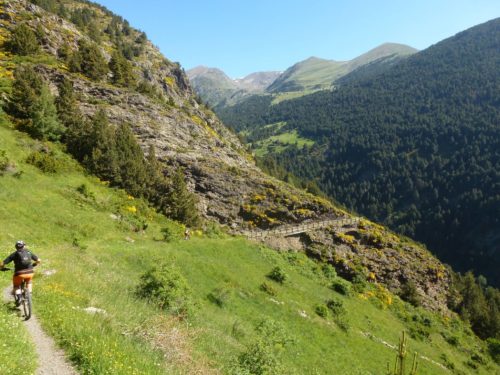 Beautiful views on Snowline Trail enduro mountain biking andorra