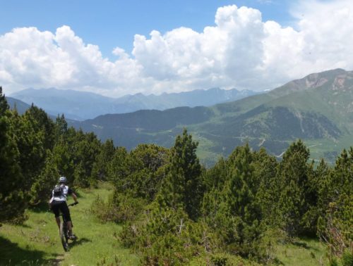 A mellow area of Ridgeliner enduro mountain biking andorra