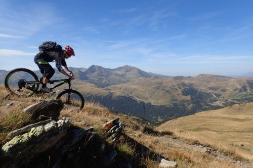 Guide George above Soldeu