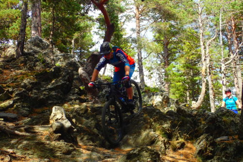Tech 1 section on Locals Only Trail enduro mountain biking andorra