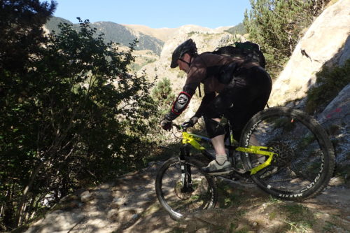 Irish Mike on the Impossible Switchbacks Section of The Basement trail