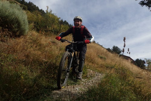 Now THAT is a smile on 21 Questions enduro mountain biking andorra